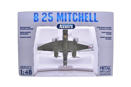 Franklin Mint Armour Collection 98178 B-25 Mitchell "Tokyo Raid" Diecast USAAF WWII Plane - NIB
