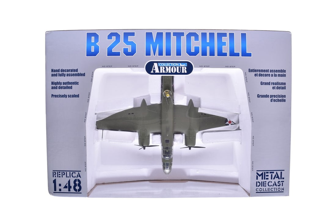 Franklin Mint Armour Collection 98178 B-25 Mitchell "Tokyo Raid" Diecast USAAF WWII Plane - NIB (1 of 2)
