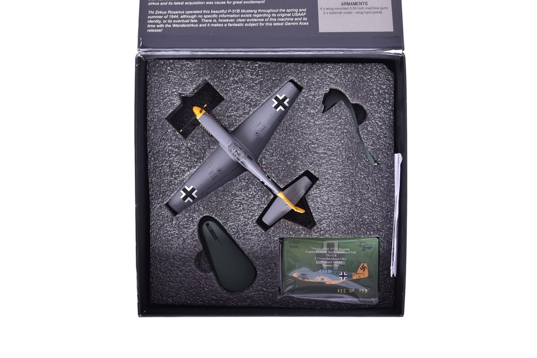 Gemini Aces 1:72 GALFT2007 P-51B Mustang 'Wanderzirkus' Diecast WWII Plane - NIB (1 of 2)