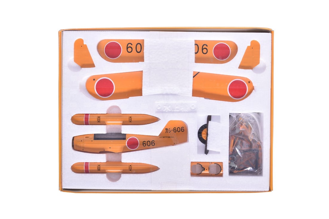 Marushin 1:48 Type 93 Training Machine "Red Dragonfly" K5Y2 Diecast WWII Water Plane: Marushin 1:48 Type 93 Training Machine "Red Dragonfly" K5Y2 Diecast WWII Water Plane Replica 1:48 scale diecast Type 93 Intermediate Training Machine "Red Dragonfly" K5Y2, Kasumigaura Naval Air Group 