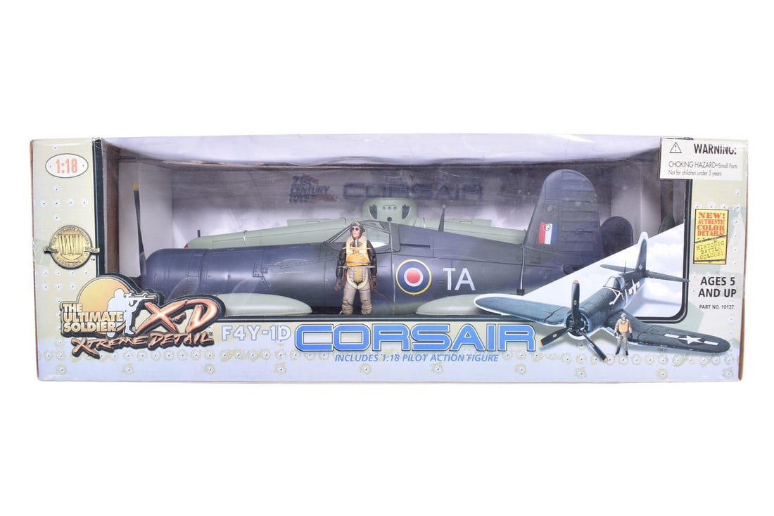 The Ultimate Soldier / 21 Century Toys 1:18 WWII F4Y-1D Corsair Model Plane (1 of 2)