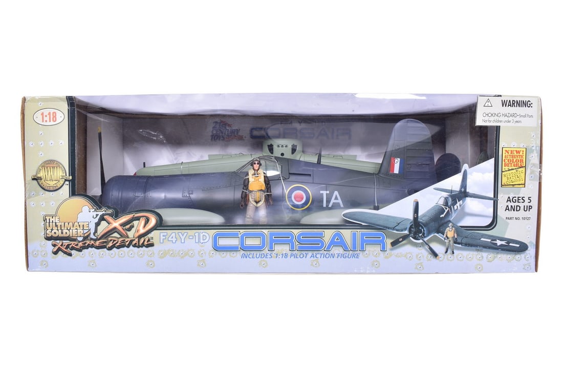 The Ultimate Soldier / 21 Century Toys 1:18 WWII F4Y-1D Corsair Model Plane (1 of 2)