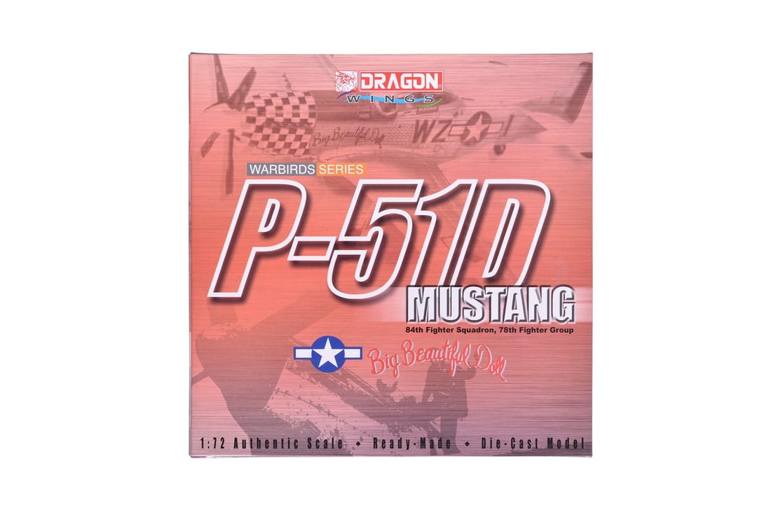 Dragon Wings 1:72 P-51D Mustang "Big Beautiful Doll" Diecast WWII Military Plane (1 of 2)