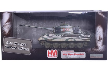 Hobby Master 1:48 King Tiger (Henschel) Diecast WWII Military Tank - Limited Edition NIB