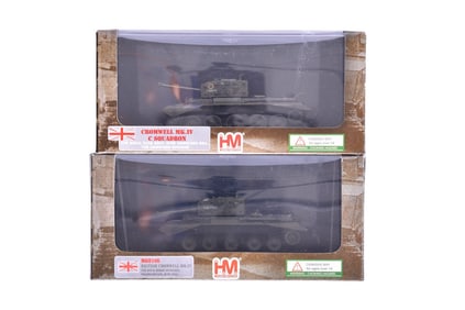 Pair of Hobby Master 1:72 Diecast British Cromwell MK.IV Cruiser Tanks