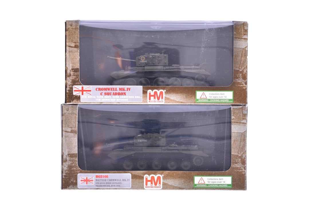 Pair of Hobby Master 1:72 Diecast British Cromwell MK.IV Cruiser Tanks (1 of 2)