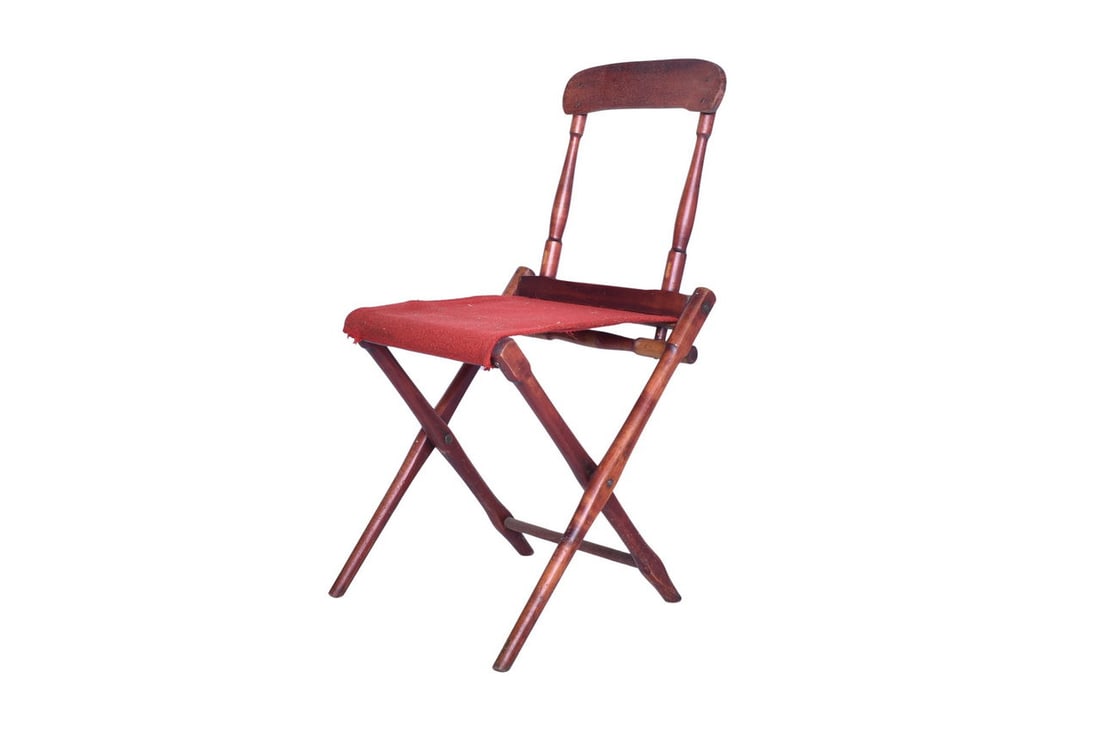 Wooden Railroad Passenger Car Porter Folding Chair (1 of 6)