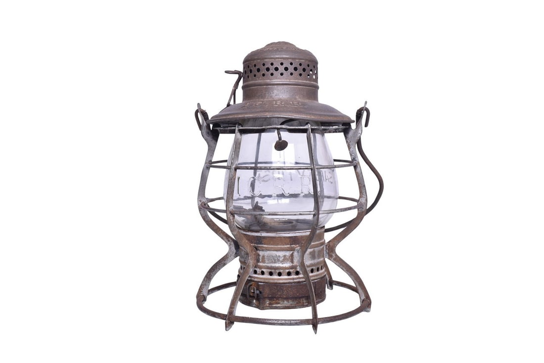 M.M. Buck & Co. "The Buck" Illinois Central Railroad Lantern W/ Clear Cast Globe (1 of 6)