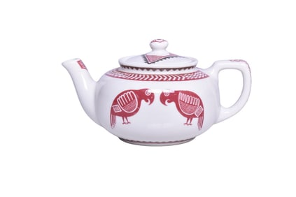 Atchison, Topeka, And Santa Fe Railroad China Ancient Mimbreno Teapot