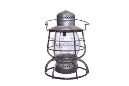 Armspear Philadelphia & Reading Railroad Lantern With Clear Cast Globe