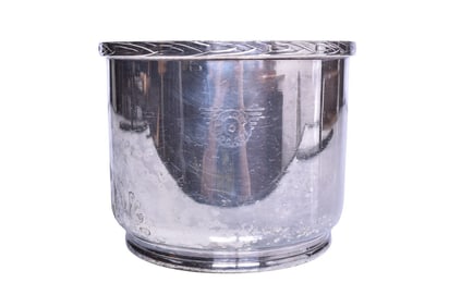 International Silver Golden Rocket Rock Island Lines Railroad Ice Bucket