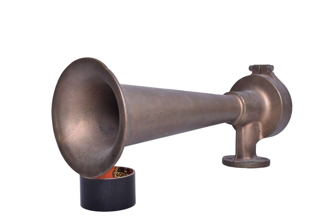 Leslie Tyfon A-125 Railroad Bronze Locomotive Horn (1 of 9)
