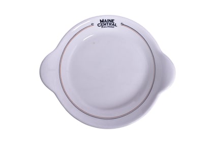 Maine Central Railroad China Kennebec Casserole Dish w/ Winged Handles