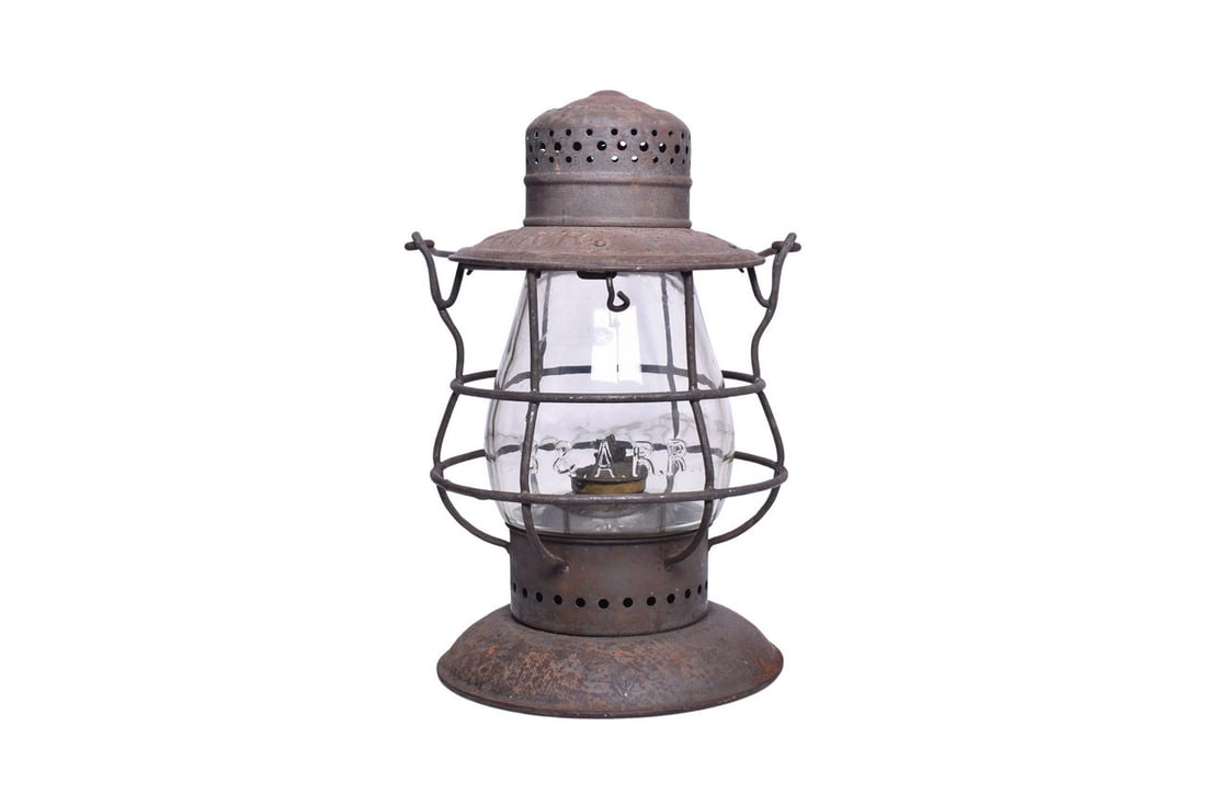 Star Head Light Co. Boston & Albany Railroad Bell Bottom Lantern with Clear Cast Globe (1 of 5)