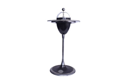 Restored Norfolk and Western Railroad Passenger Car Smoking Stand w/ Herald in Base
