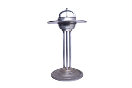 Restored Pullman Railroad Passenger Car Smoking Stand w/ Name in Base