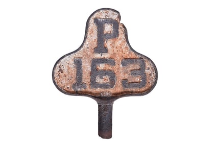 Baltimore and Ohio Railroad Cast Iron Mile Marker
