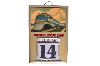 Missouri Pacific Railroad - Permanent Sign & Display Co. Calendar - Complete