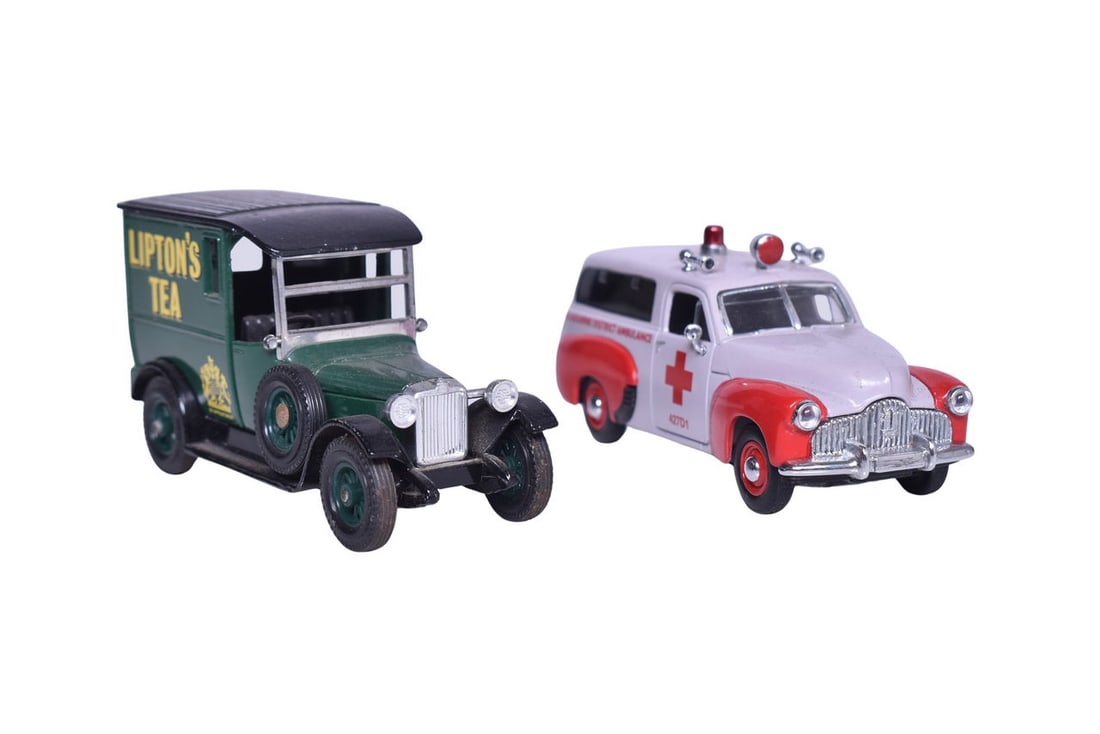 Pair of Matchbox Models of Yesteryear - 1955 Holden FJ Van and 1927 Talbot Van (1 of 3)