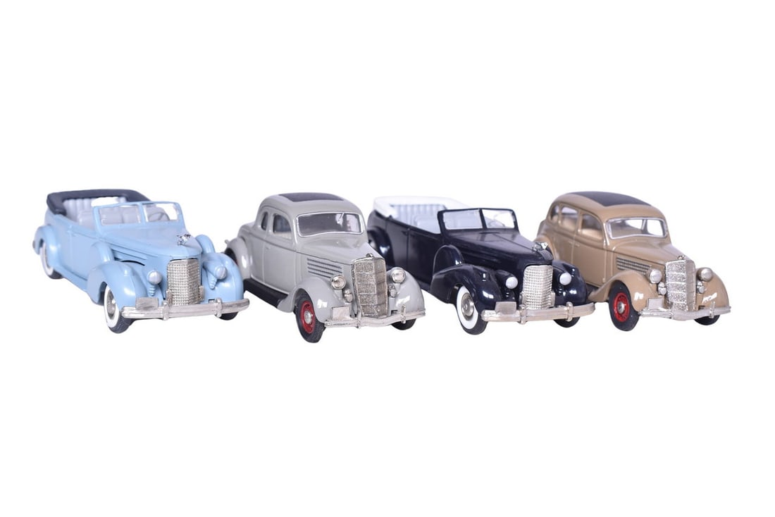 Four Rextoys Car Models - 1935 Ford V8 and 1938 Cadillac V16 (1 of 3)