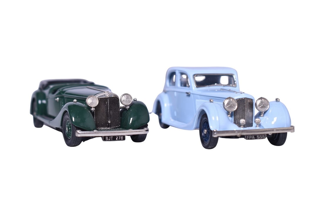 Pair of 1930s Lansdowne Models Cars - 1937 Jenson Dual Cowl Pheaton and 1936 Bentley Saloon (1 of 3)