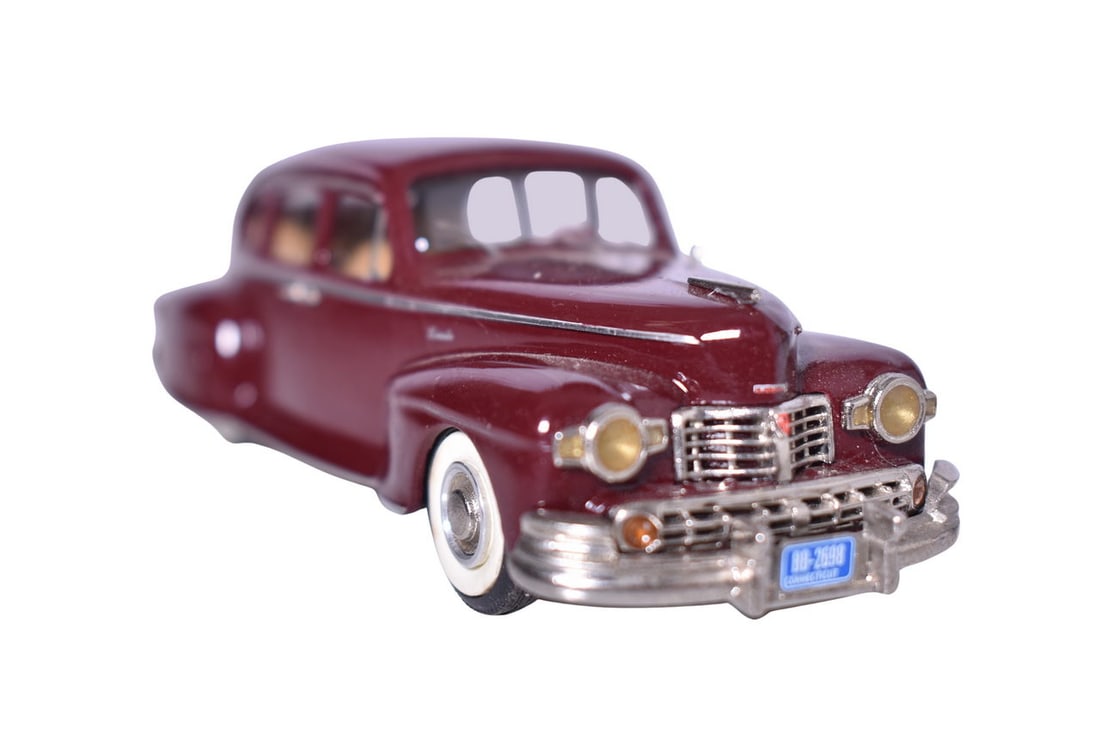 Western Models WMS 83 1948 Lincoln 4-Door Sedan: Western Models white metal 1:43 scale believed to be a WMS 83 1948 Lincoln 4-Door Sedan in maroon. No original packaging, like new condition.