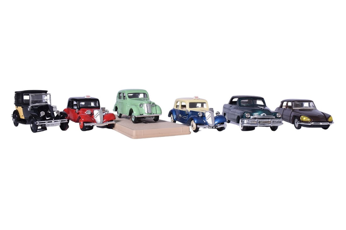 Six Eligor Car Models - Renault, Citroen, and Packard (1 of 5)