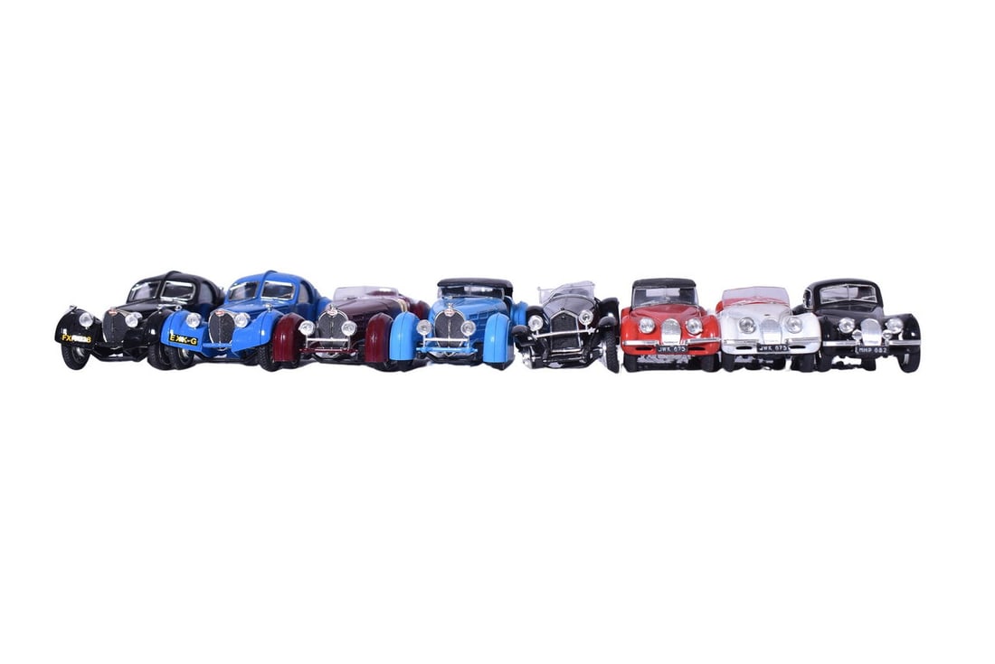 Eight Brumm 1:43 Models - Bugatti, Jaguar, Alfa Romeo (1 of 6)