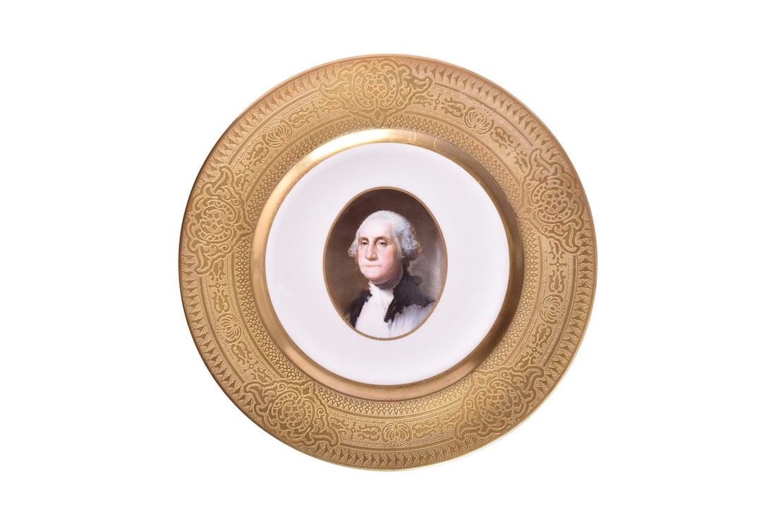 Chesapeake & Ohio Railroad China Bicentennial George Washington Service Plate 10 3/4" (1 of 4)