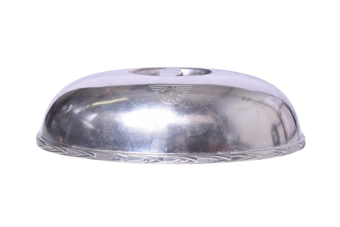 International Silver Golden Rocket, Rock Island and Southern Pacific Railroad Hot Food Cover (1 of 5)