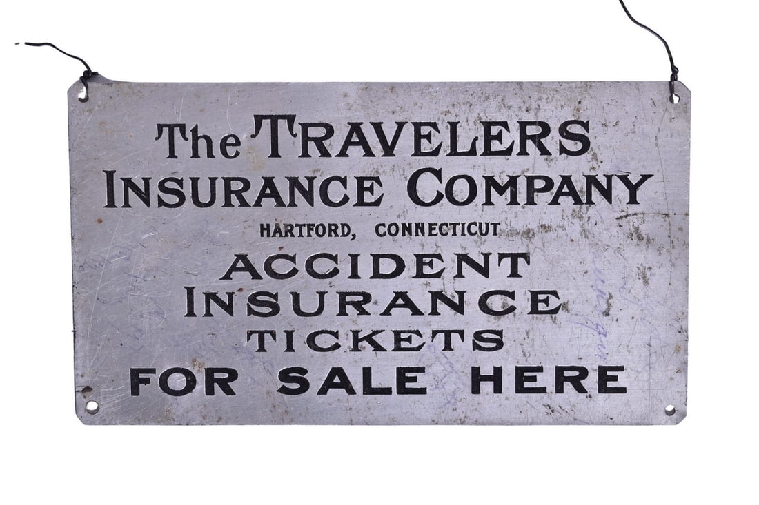Travelers Insurance Company Embossed Sign (1 of 2)
