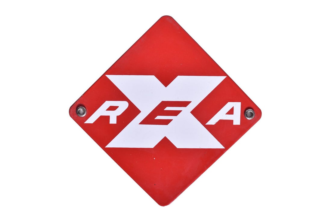 Railway Express Agency - REAX Porcelain Sign (1 of 2)