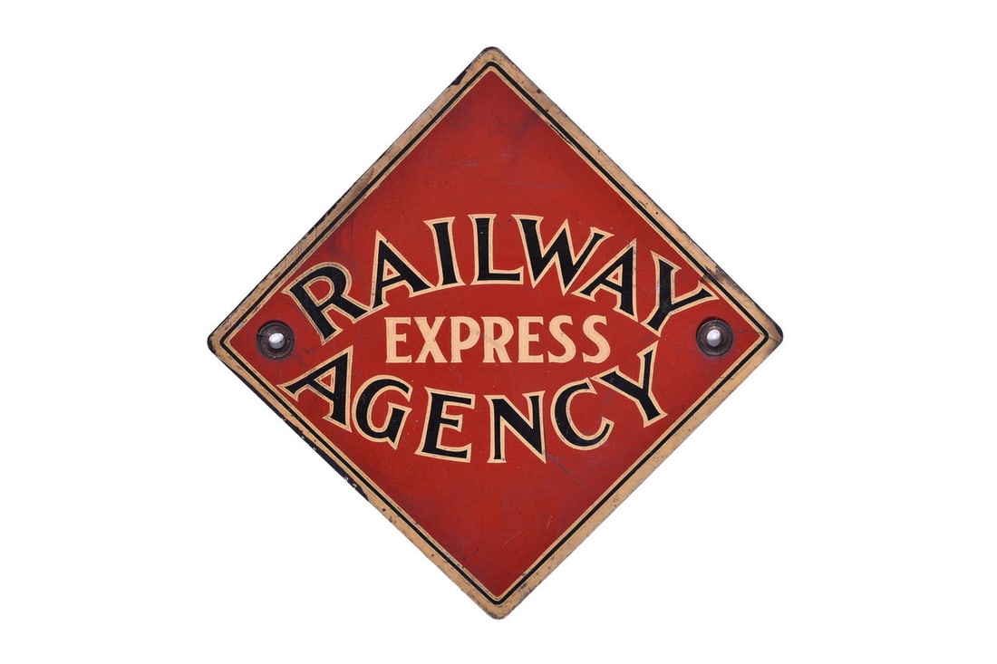 Railway Express Agency Porcelain Sign (1 of 3)