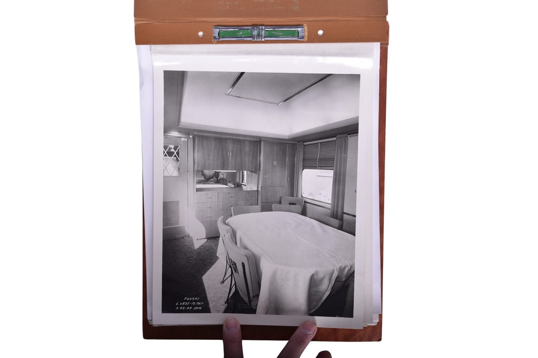 US Steel Business Car "Laurel Ridge" Builders Photo Album: Builders album from the Pullman Archives of US Steel business car Laurel Ridge. There are 24 photos in the album. There are no exterior views of the car, but some great interior views of the finished