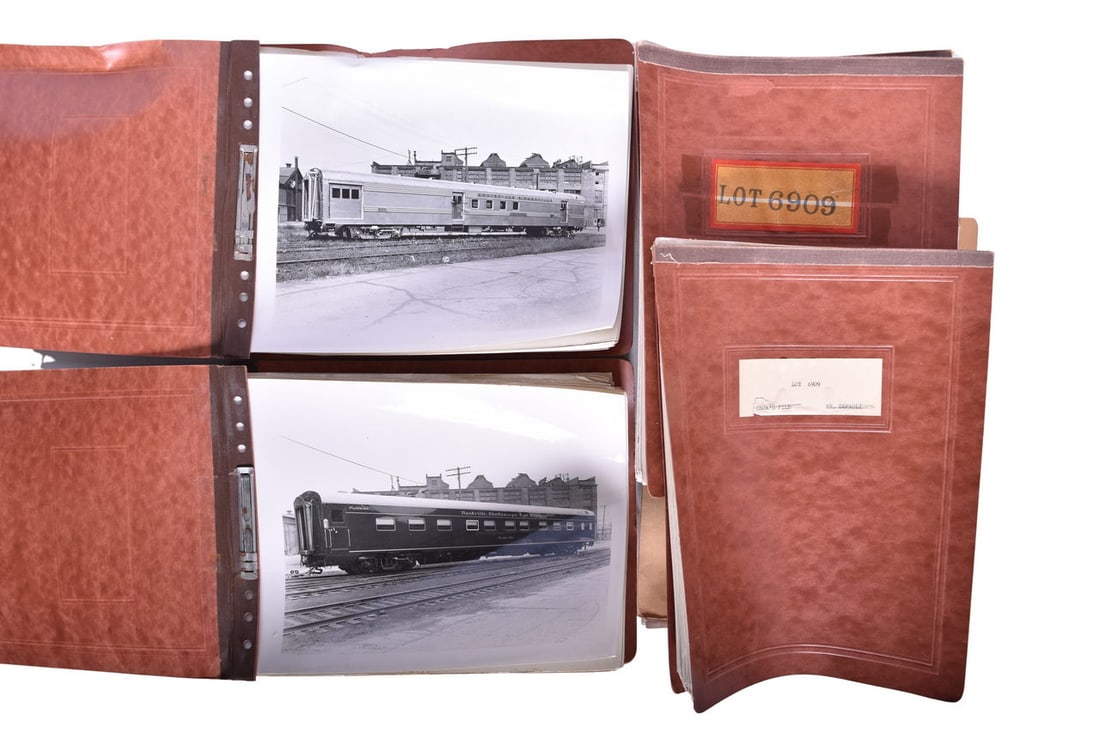 249 Louisville and Nashville Railroad Georgia Pine Car Photos from Pullman Archives: A large group of 249 photos showing the Georgia Pine, Lonesome Pine, and Slash Pine cars, among others, for Louisville and Nashville from 1953. There are five albums in this group. The equipment in th