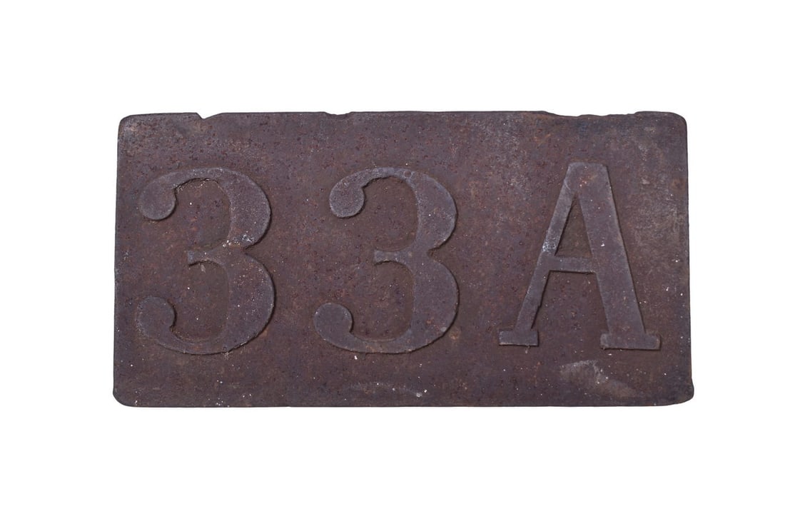 Cast Iron Louisville and Nashville Bridge Location Marker Plate (1 of 5)