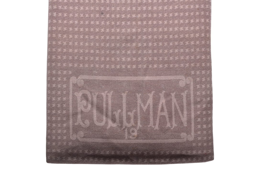 Pullman No. 19 Wool Railroad Blanket: Pullman 19 blanket measuring approximately 88" x 57". No major condition issues, however the blanket does come from a smoking household and does have the smell of cigarettes. See photos for best descr