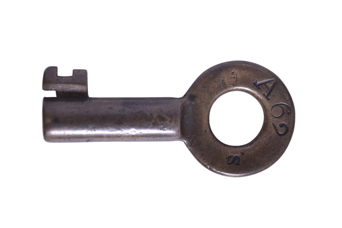 Chicago Peoria & St. Louis Railroad A&W Brass Switch Key (1 of 3)