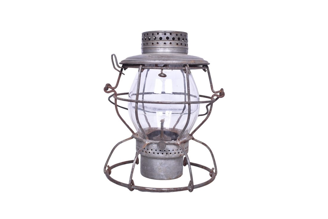 Handlan New York and Susquehanna Railroad Lantern: Handlan lantern with NYS RR embossed on the shoulder, possilby for New York State or New York and Susquehanna. Latest patent date on the bottom reads 12 12. Lantern is in good shape with some mild rus