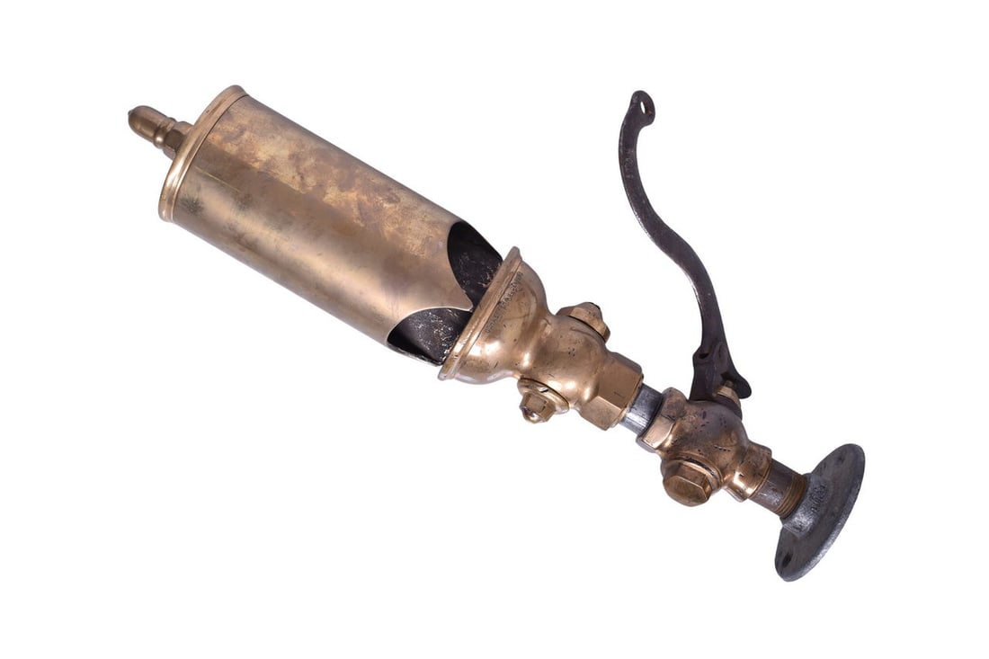 Schaeffer & Budenburg 3 1/4" Diameter / 7" Brass Three Chime Steam Whistle (1 of 5)