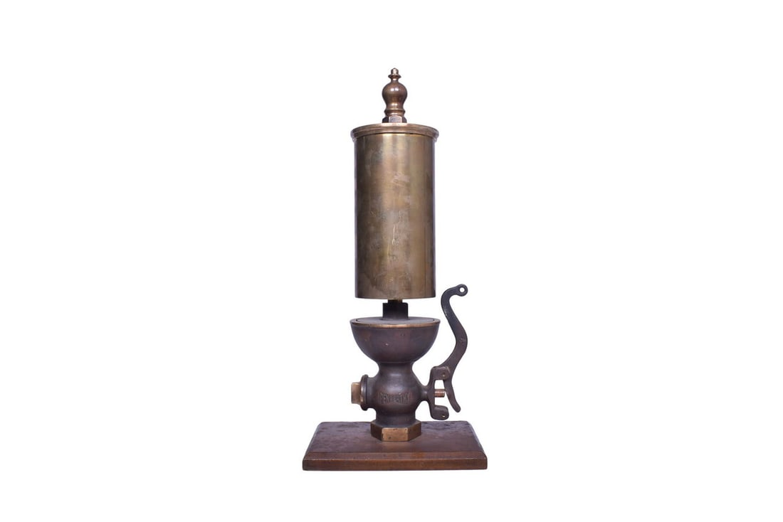 Penberthy 4 1/4" Diameter / 9 1/4" Tall Brass Single Chime Steam Whistle (1 of 5)