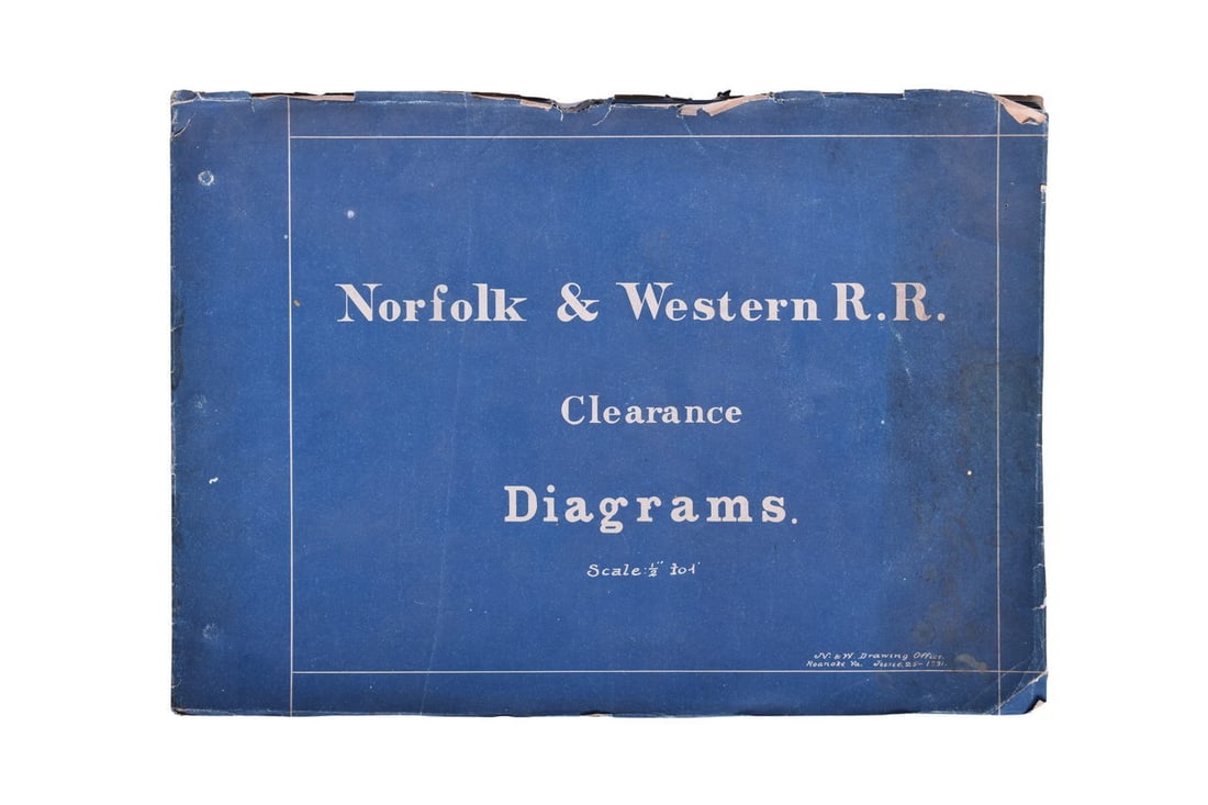 1891 Norfolk and Western Clearance Diagram Book (1 of 3)