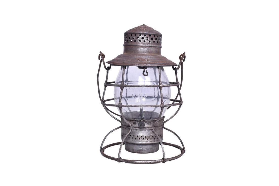 Adams & Westlake "The Adams" Rock Island Lines Railroad Lantern w/ Clear Cast Globe (1 of 8)