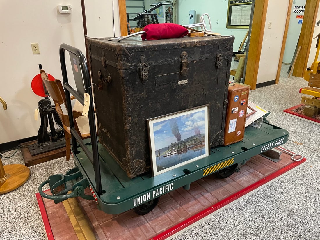 Union Pacific 'Safety First' Luggage Cart (Restored) - On Site Lot #3010 (1 of 4)