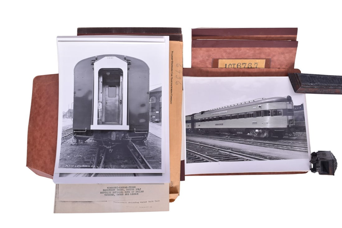 155 Missouri, Kansas and Texas Railroad Lounge, Diner, Coach Car Photos from Pullman Archives (1 of 4)