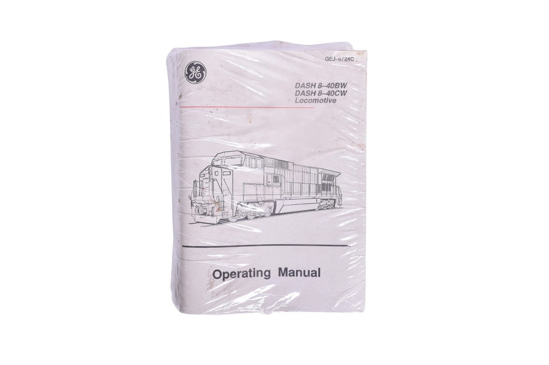 Sealed Pack of Ten General Electric Dash 8 -40BW and 40CW Locomotive Operation Manuals (1 of 3)