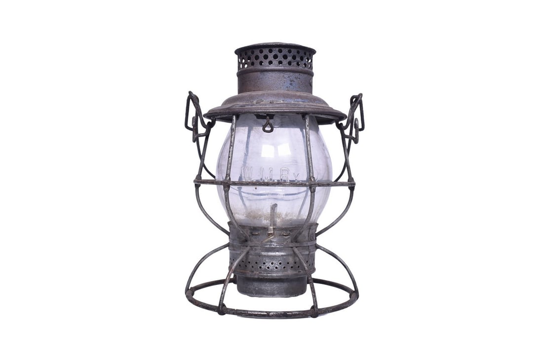 Adlake Reliable Western Maryland Railway Railroad Lantern with Clear Cast Globe (1 of 5)