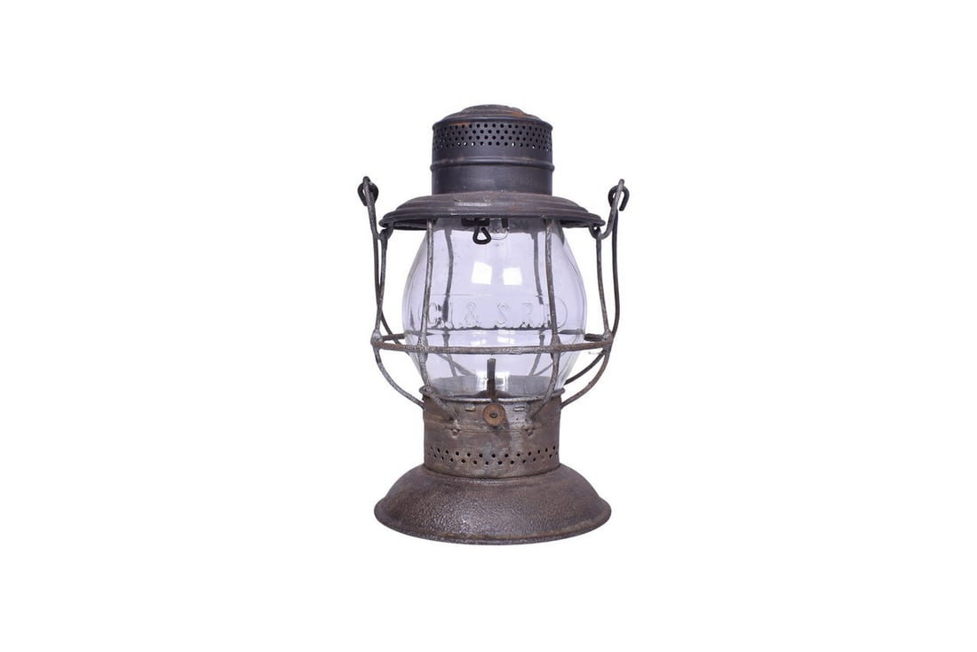 Adams & Westlake Chicago Indiana & Southern Railroad Bell Bottom Lantern (1 of 5)