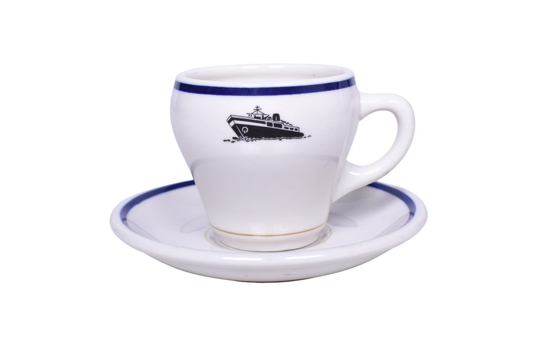 Chesapeake & Ohio Train Ferry Service Dining China - Cup and Saucer (1 of 3)