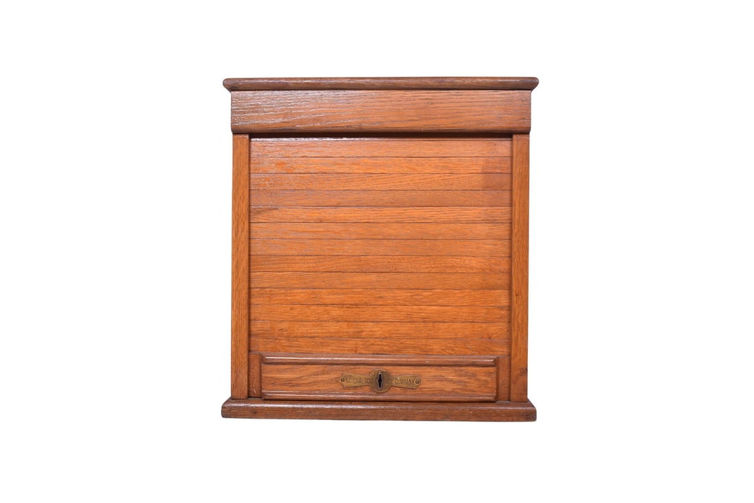 National Ticket Case Company Wooden Railroad Ticket Cabinet (1 of 5)